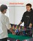 4-in-1 Combo Game Table Set, 48" Air Hockey Table, Multi Combination Table with Air Hockey, Pool Billiard, Foosball, Ping Pong, Pushers & Pucks, Sports Arcade Table for Family Game Room Office